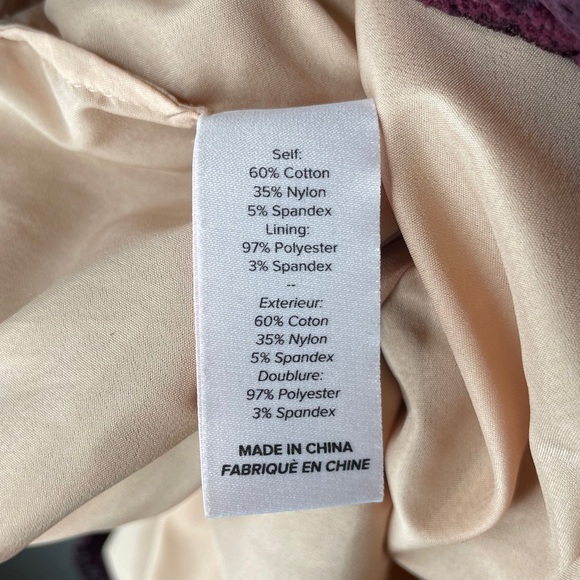 Cinq a Sept Naya Off-The-Shoulder Bell-Sleeve Mini Dress in Mulberry Size 4 - Picture 9 of 10